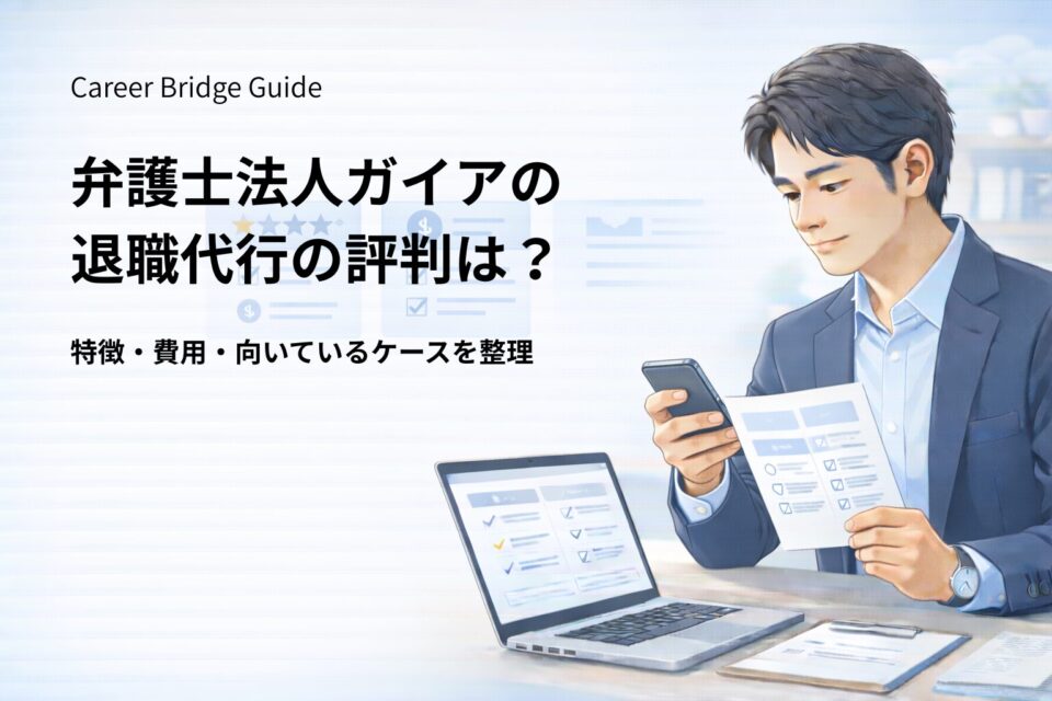 弁護士法人ガイアの退職代行の特徴と対応ケースを整理するイメージ