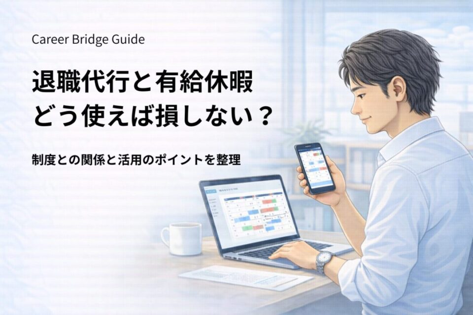 退職代行を利用した場合の有給休暇の扱いと取得可否を解説するイメージ